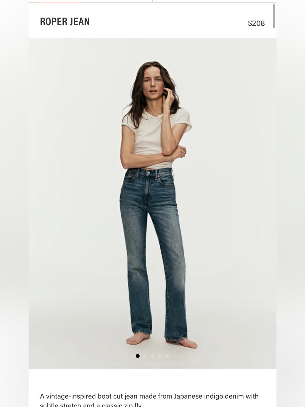 Buck Mason Roper Jeans Size 25 In M082